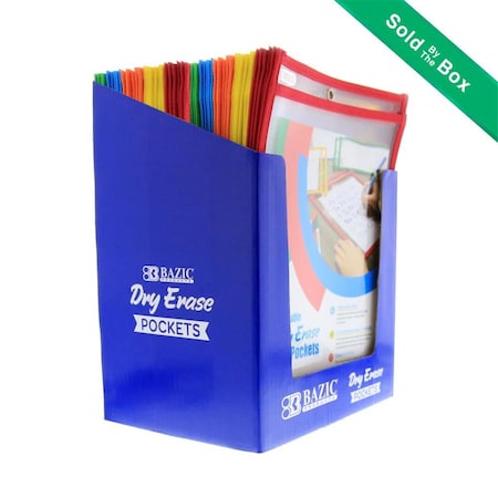 Bazic Products Bazic BAZIC Reusable Dry Erase Pockets, PK50 6091